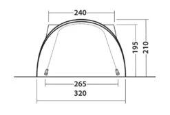 Outwell Lakecrest Drive Away Awning -Camping Gear Store 111166 lakecrest drawing other5