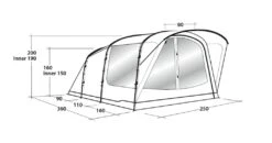 Outwell Oakwood 3 Tent -Camping Gear Store 111208 oakwood 3 drawing perspective2