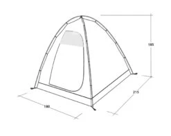 Outwell Free Standing Inner Tent L -Camping Gear Store 111340 free standing inner l drawing perspective2