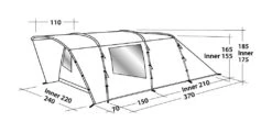 Easy Camp Palmdale 400 Tent -Camping Gear Store 120368 palmdale 400 drawing perspective 2