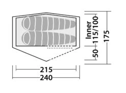 Robens Starlight 2 Tent -Camping Gear Store 130259 starlight 2 drawing floorplan 3