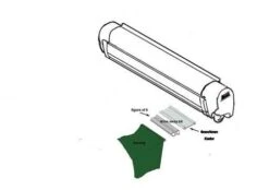 Vango Driveaway Fixing Kit For 4mm & 6mm Rails 3m Set -Camping Gear Store 4and6 kit