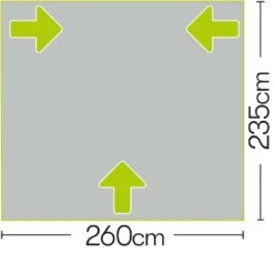 Quest Falcon 260 Poled Porch Caravan Awning -Camping Gear Store a3501 7 fullsize