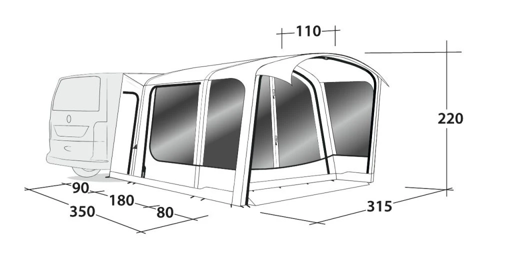 Outwell Maryville 260SA Flex Drive Away Air Awning 19 Outwell Maryville 260SA Flex Drive Away Air Awning - Image 17