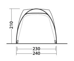 Outwell Beachcrest Driveaway Awning -Camping Gear Store beachcrest size guide