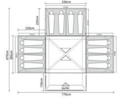 Outdoor Revolution Camp Star 1200 Air Tent Bundle (2022) -Camping Gear Store campstar 1200 1 1