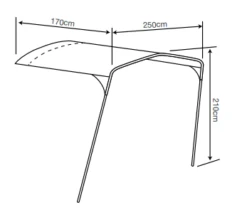 Outdoor Revolution Camp Star Sun Canopy 500XL / 600 / 1200 -Camping Gear Store campstar 600 canopy