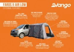 Vango Faros II Air Low Drive Away Awning -Camping Gear Store faros ii air low 1