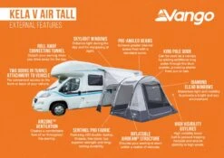 Vango Kela V Tall AirAway Drive Away Awning -Camping Gear Store kela v air tall