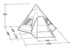 Robens Kiowa Tipi Tent -Camping Gear Store kiowa tipi measurements