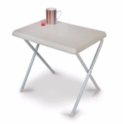 Resin Low Profile White Table -Camping Gear Store mini table white 0 1