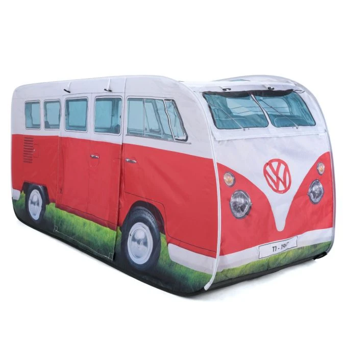 Volkswagen VW Campervan Kids Red Pop Up Tent 3 Volkswagen VW Campervan Kids Red Pop Up Tent