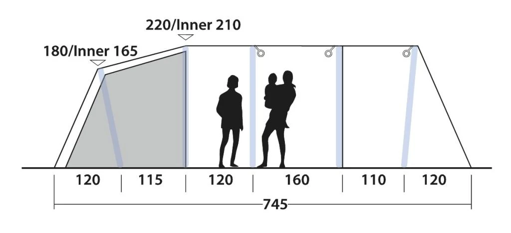 Outwell Knightdale 8PA Air Tent 7 Outwell Knightdale 8PA Air Tent - Image 5