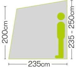 Quest Falcon 325 Poled Porch Caravan Awning -Camping Gear Store quest falcon 325 poled porch caravan awning dimensions