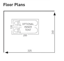 Sunncamp Dash 325 Air SC Caravan Awning -Camping Gear Store swift deluxe sc 325 floor plan
