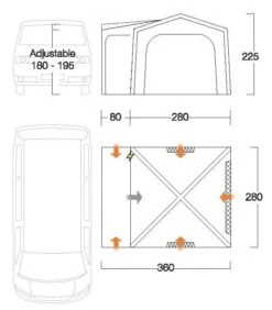 Vango Agora VW Air Drive Away Awning 11 Vango Agora VW Air Drive Away Awning -Camping Gear Store vango 2021 awnings floorplan agora vwmain