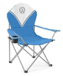 Volkswagen Blue Deluxe Padded Chair -Camping Gear Store vwx 1